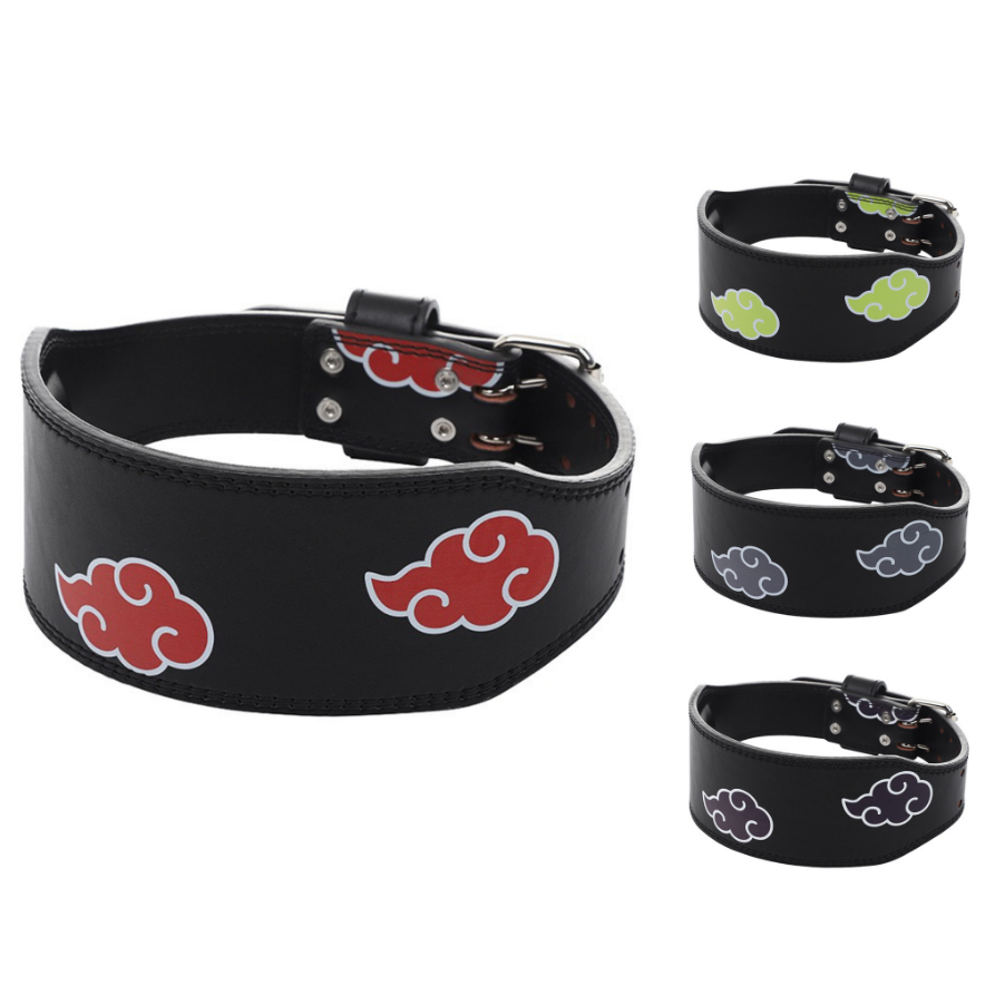 Fitness Belt Sports Waist Support EVA Cloud Auspicious Bodybuilding akatsuki Gym naruto Weightlifting PU