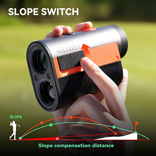Mileseey Rechargeable Golf Range finder 656 Yds with Slope Switch, ±0