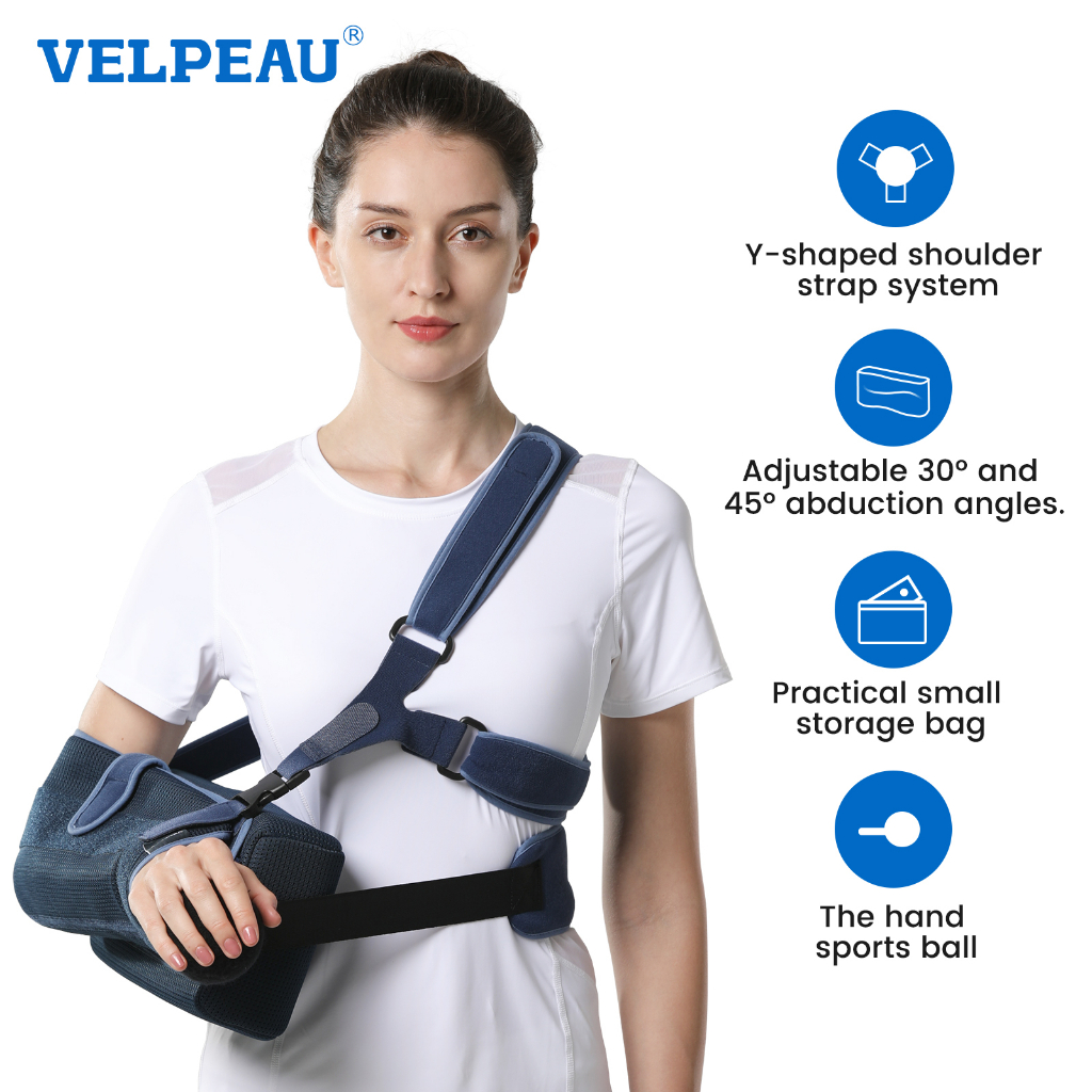 VELPEAU Shoulder Abduction Sling Support With Pillow for Shoulder