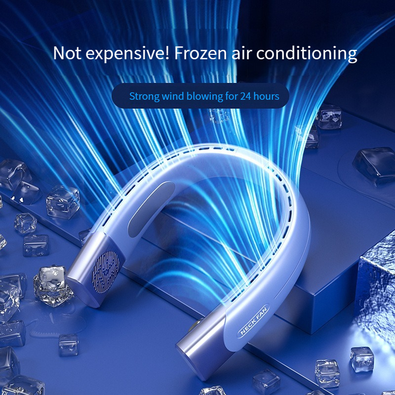 [Promotion] 2023 New Style Refrigeration Leafless Hanging Neck Fan usb