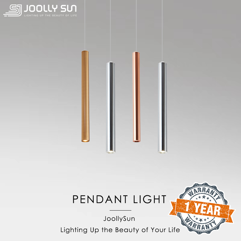 Rose Gold Pendant Light LED Ceiling Hanging Lamp for Office Kitchen Bar