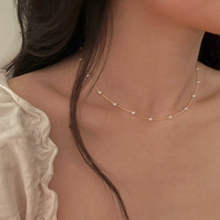 Cute hot sale silver necklaces