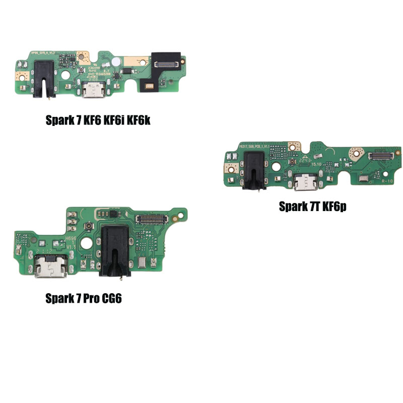 USB Charging Port Board For Tecno Spark 7 KF6 / Spark 7 pro CG6 / Spark ...