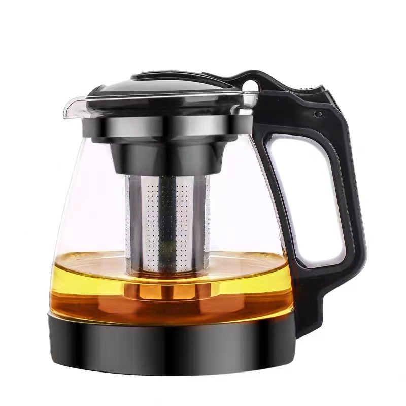 Large Capacity Glass Teapot With Stainless Steel Tea Infuser Filter