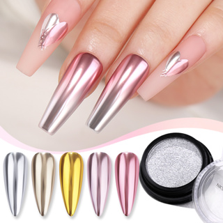 2 Boxes Black Mirror Metallic Nail Chrome Powder, Winter Autumn Chrome  Pigment Nail Art Decoration Elegant New Year Nail Glitter Rubbing Dust