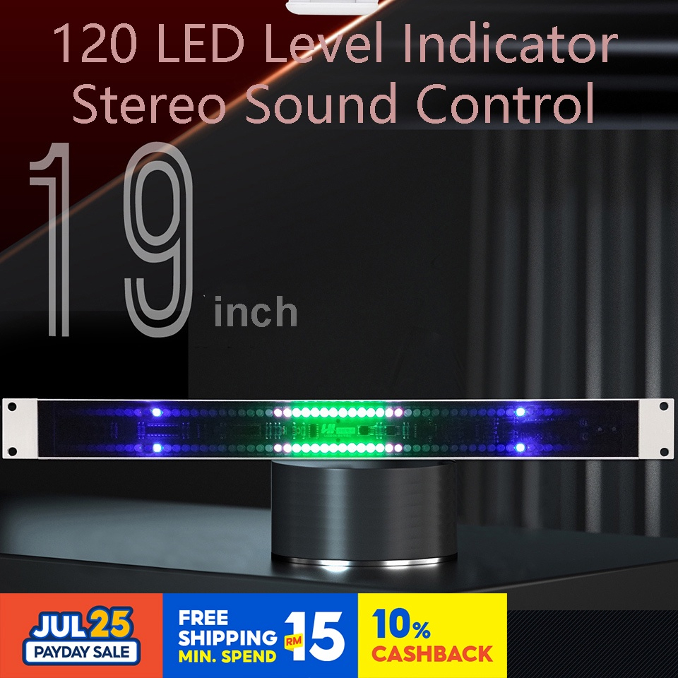 ⭐⭐⭐120 LED Level Indicator Stereo Sound Control Audio USB Music ...