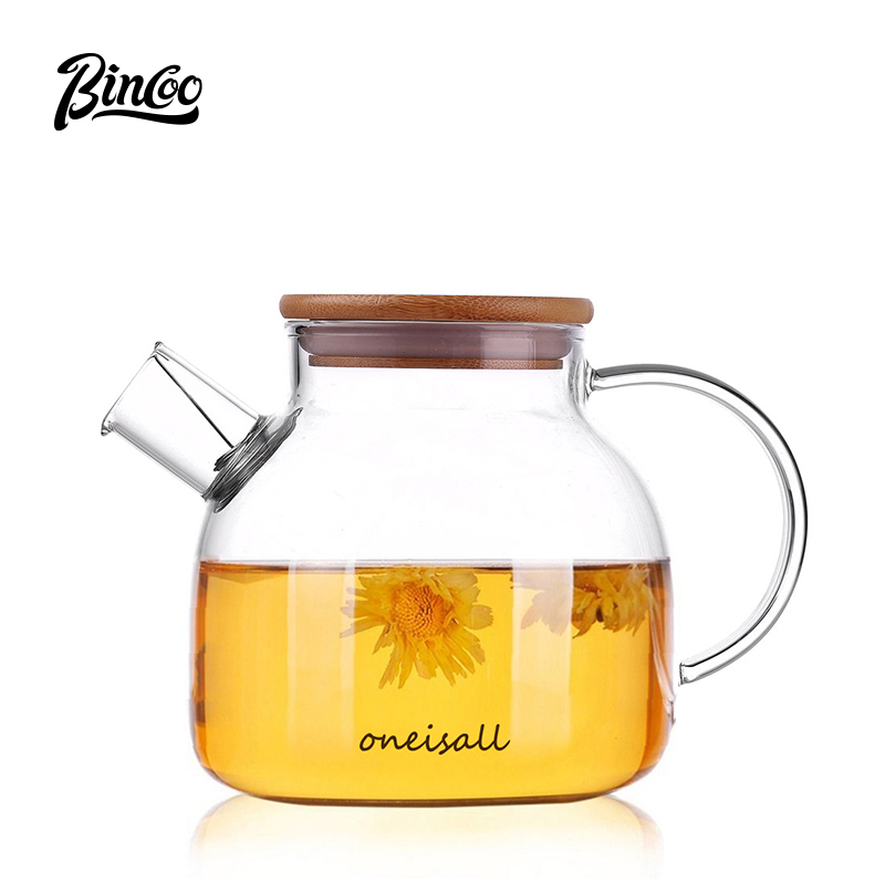 BINCOO Glass Cold Kettle Water Jug Teapot Heat Resistance Juice