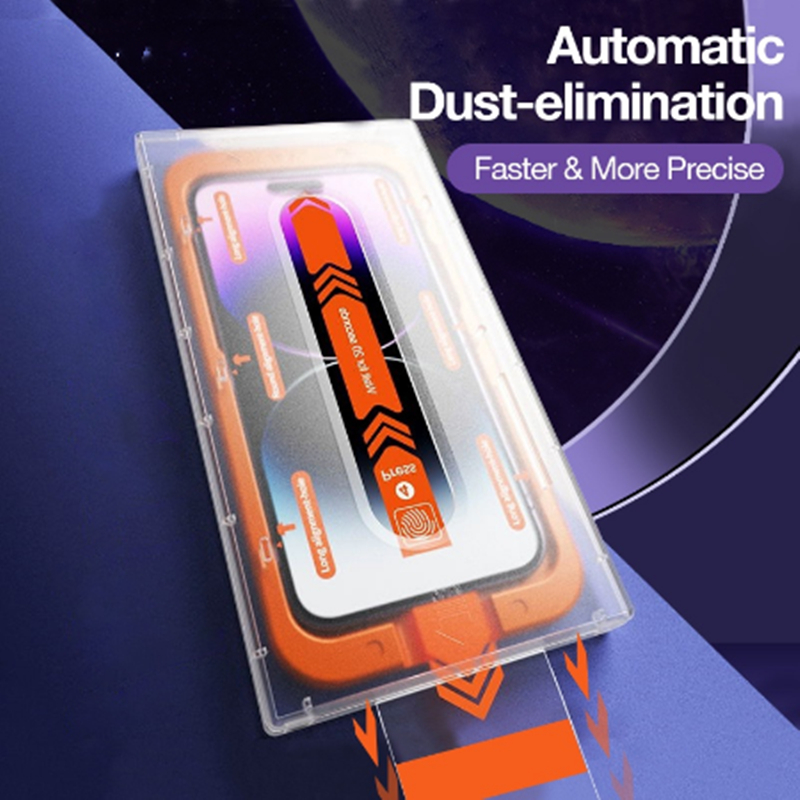 【Auto Dustproof】Full Screen Protector With Oneclick Install Box For iPhone 15 14 13 12 11 Pro