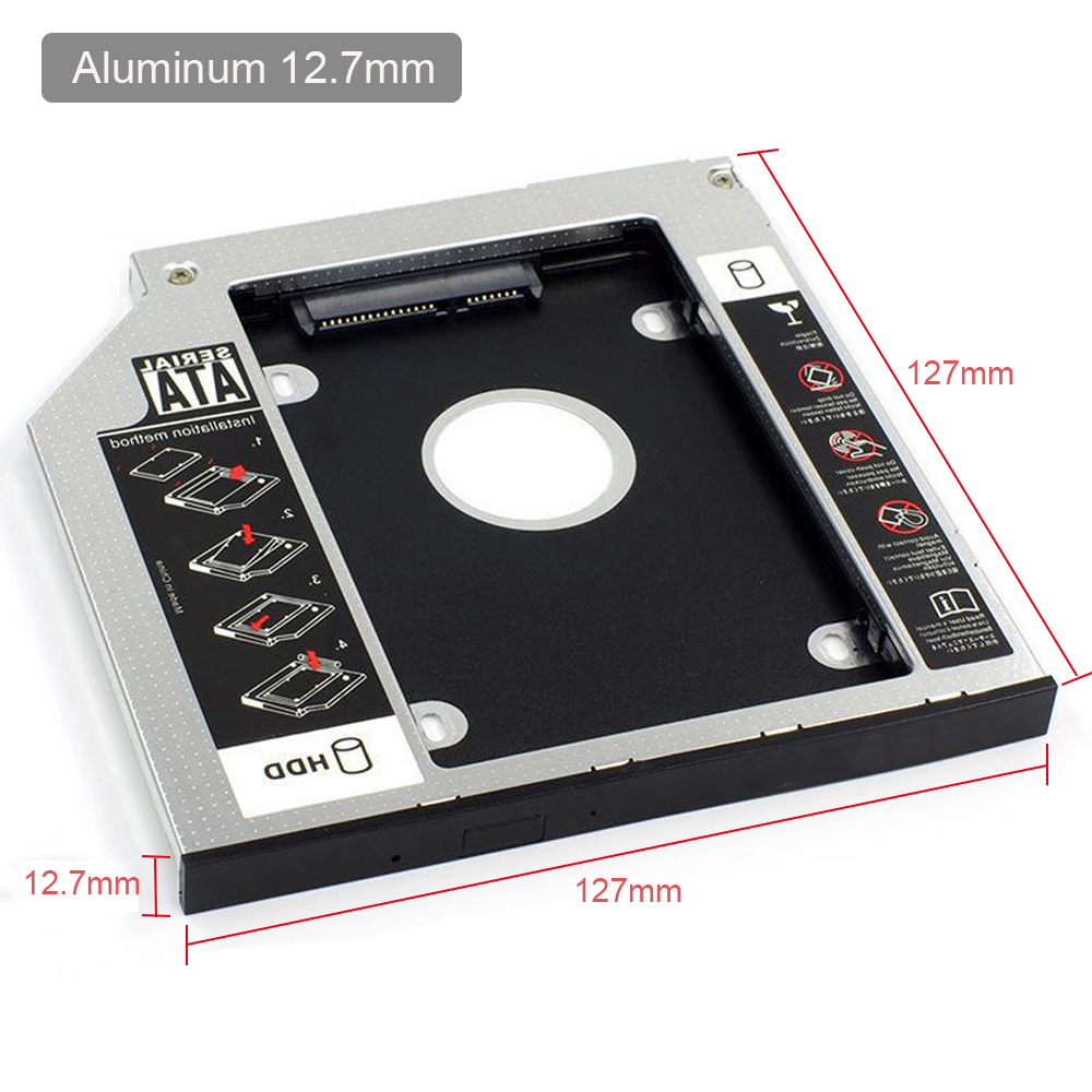 HDD Caddy 9.5mm Aluminum Optibay SATA 3.0 Hard Disk Drive Plastic Box Enclosure DVD Adapter 2.5 SSD 2TB For Laptop CD ROM Shopee Singapore
