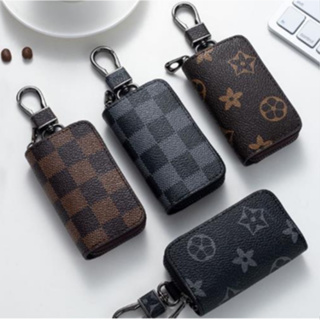 1pc Car Key Bag Multifunctional Small Key Bag Zipper Home Key Holder Coin  Purse Earphone Holder Car Key case Genuine Leather for Mens Womens Bag  Keychain Smart Universal Double Zipper Hook Coin