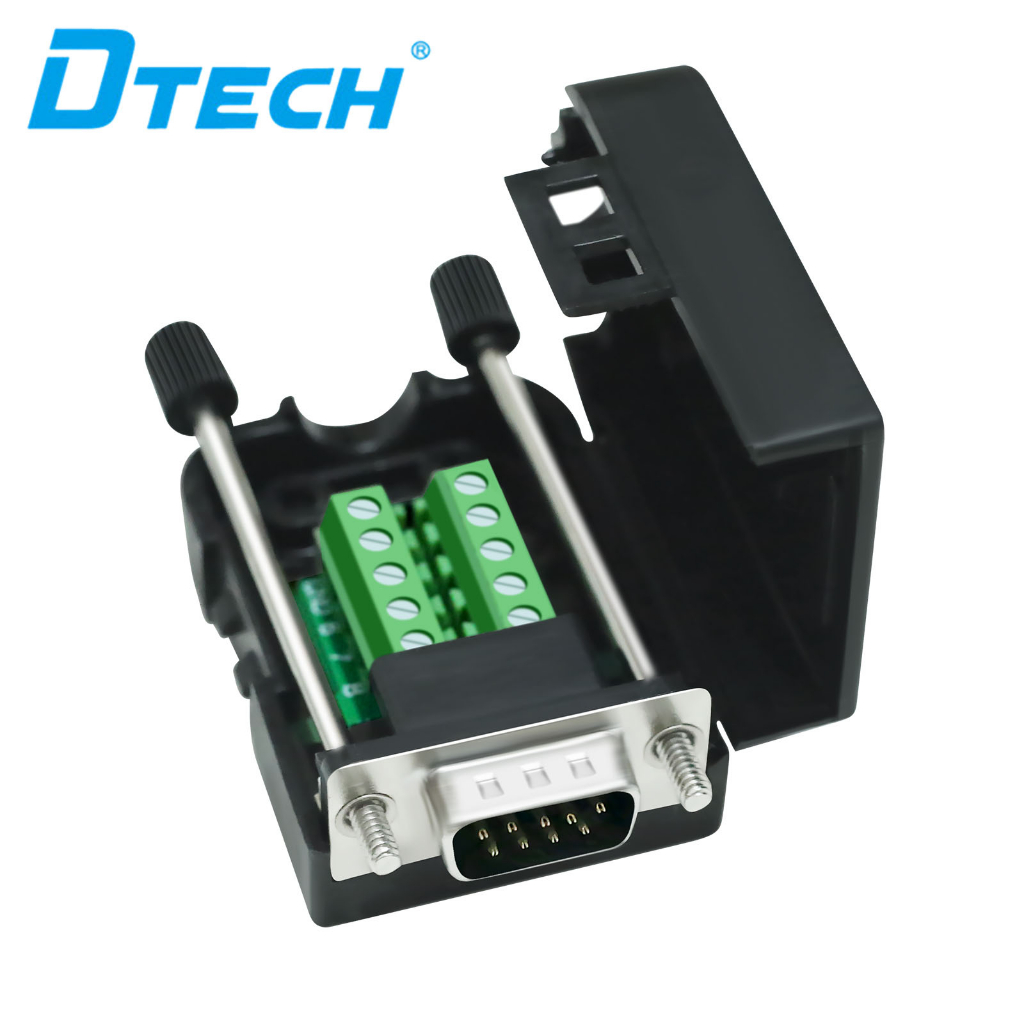 DTECH DB9 Breakout Connector DB9 Male RS232 Serial Adapter Solderless ...