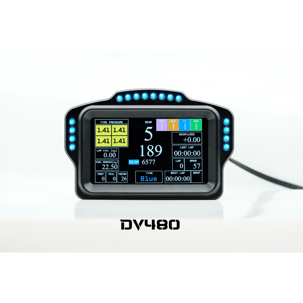 SIMPUSH SIMDID DV480 dashboard simhub screen Sim Racing Dash Display