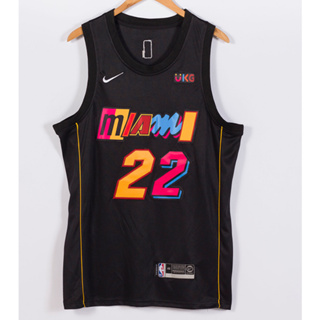 Nike Men's 2021-22 City Edition Miami Heat Jimmy Butler #22 Black