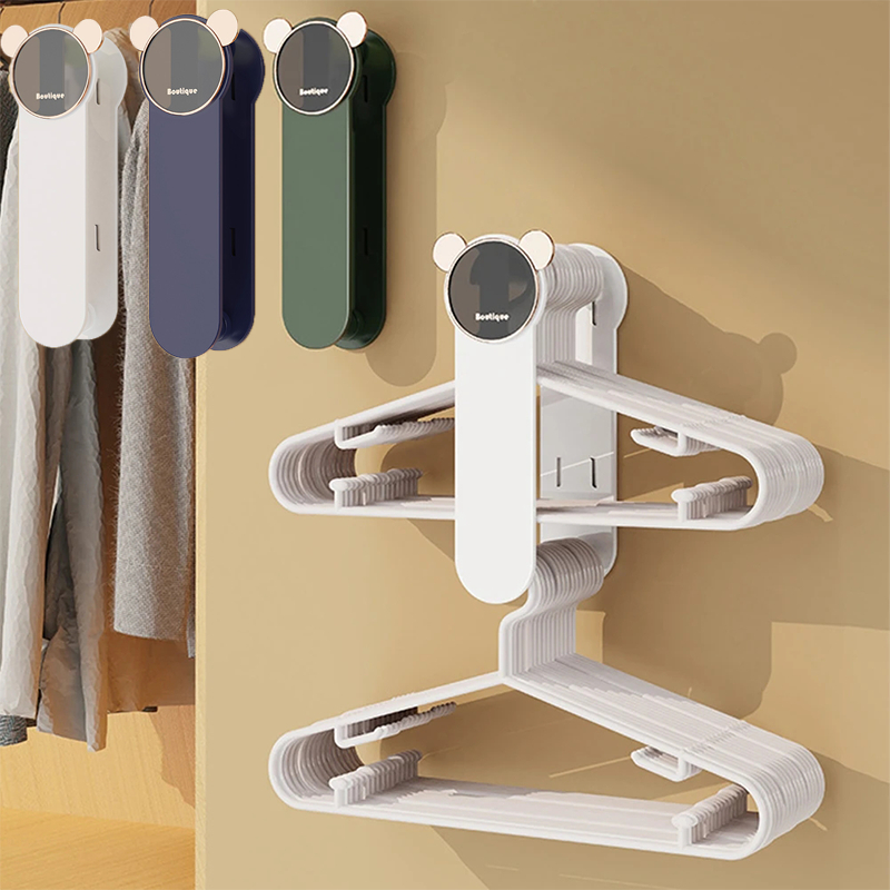 Multifunctional Clothes Hanger Hook Wall Mounted Storage Rack Clothes