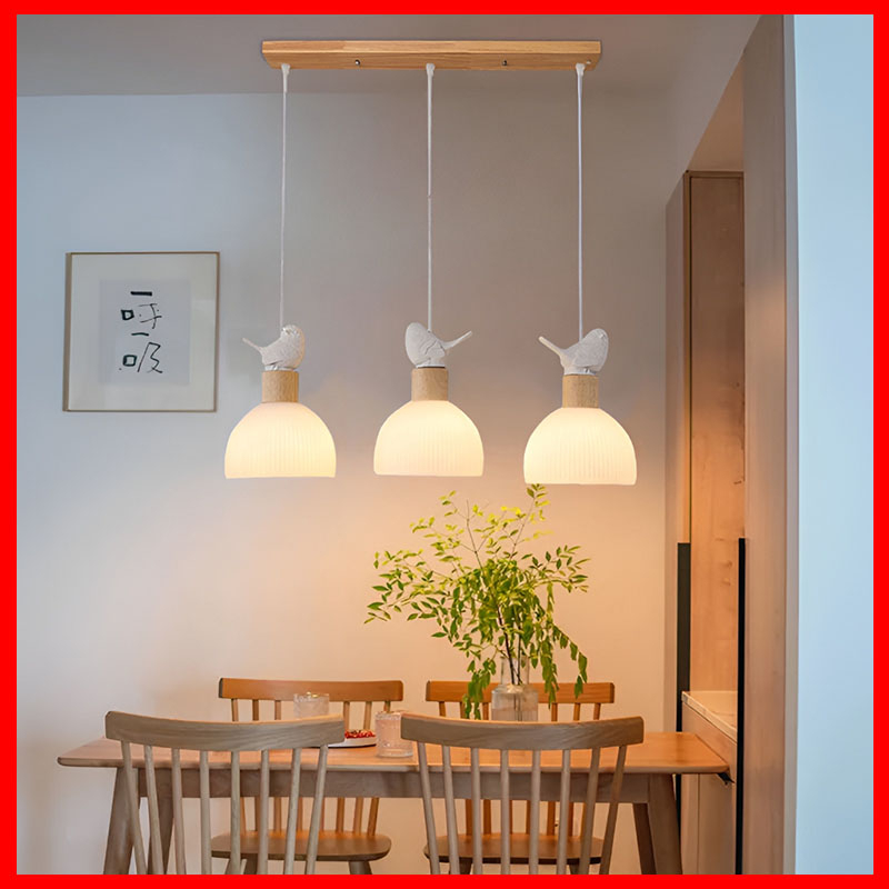 Japanese Solid Wood Pendant Lamp Tea Room Hanging Light Ceiling Light ...