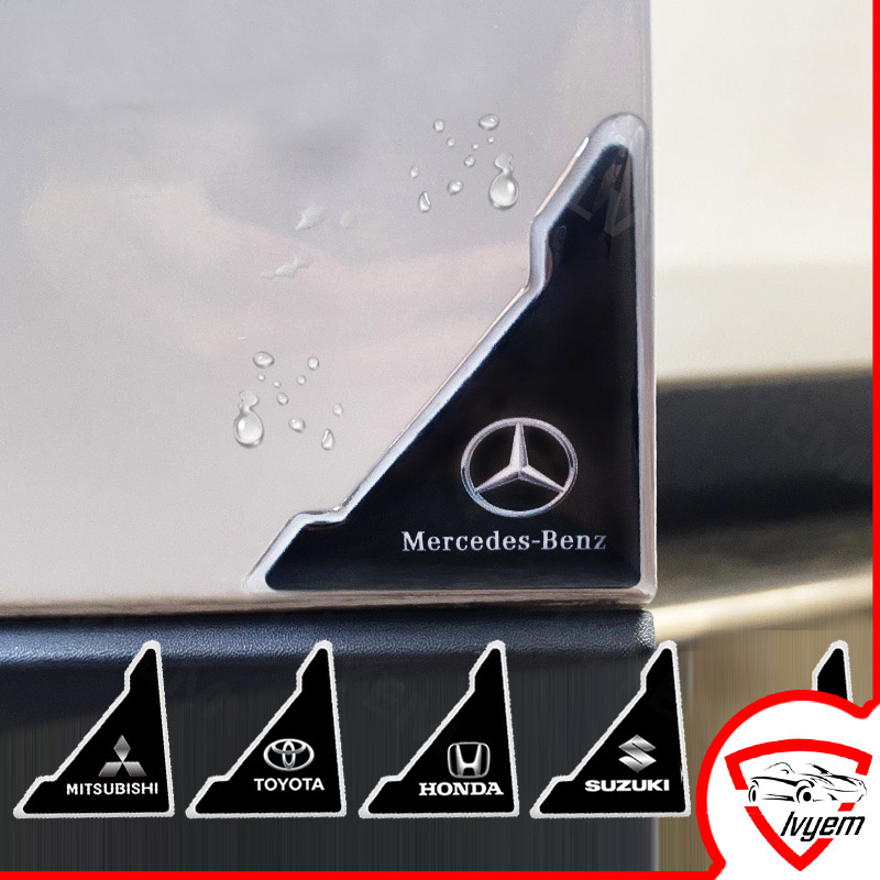 2Pcs/Car Door Corner Protector Cover Anti Collision Sticker Car Door Corner Protector Mitsubishi Nissan Toyota Honda Environmental Friendly Anti-Scratch