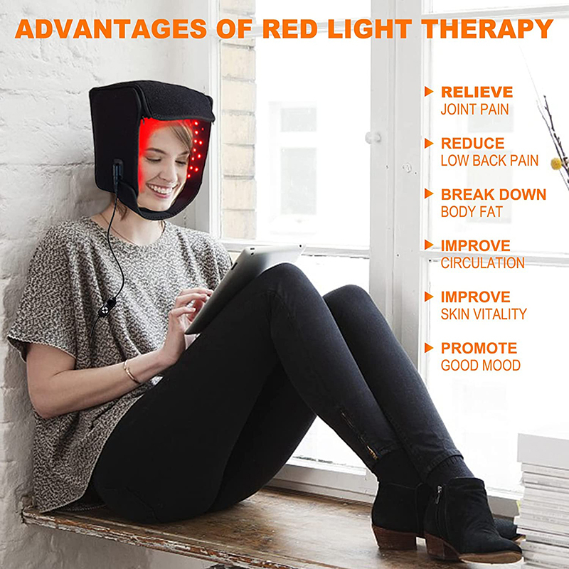 LED Red Light Treatment Cap Promotes Hair Growth and AntiHair Loss Equipment Relieves Migraine