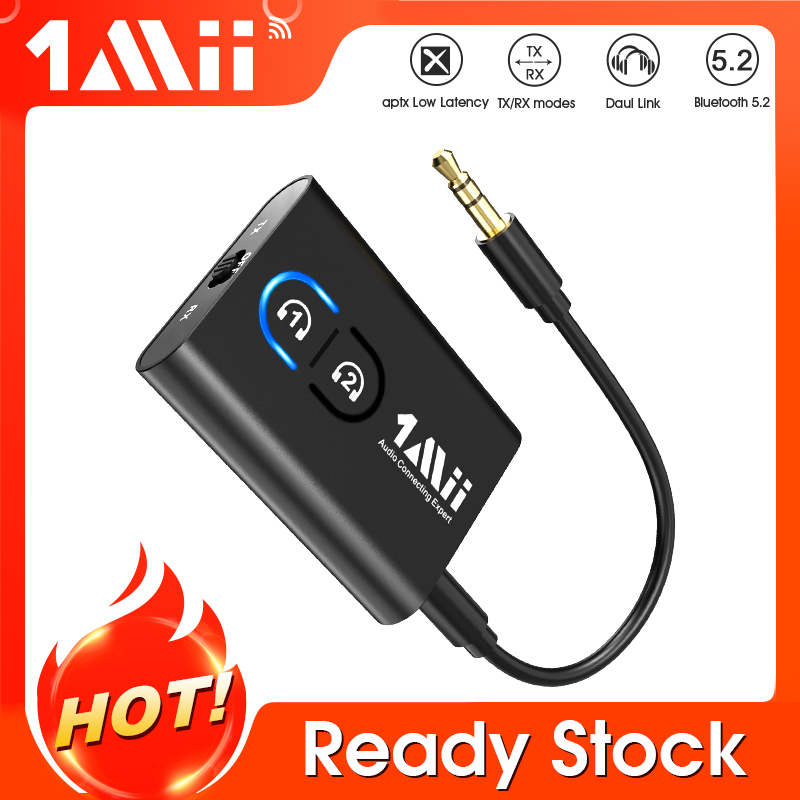 1Mii ML300 Portable Bluetooth 5.2 Receiver Transmitter Audio aptX LL HD