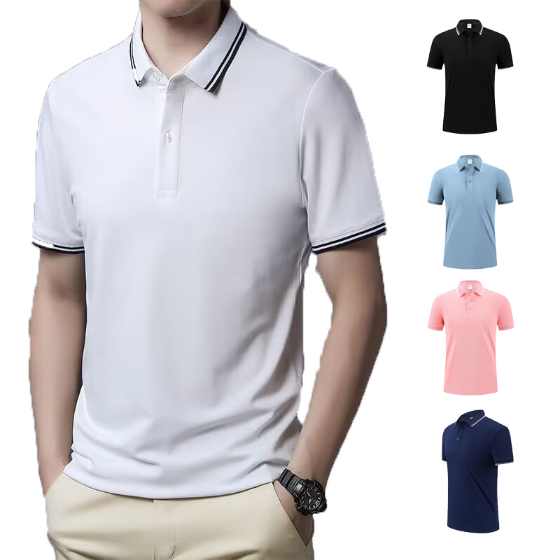 [5 Colors] Ready Stock Unisex Ice Silk KOLAR POLO T-SHIRT Short Sleeve ...