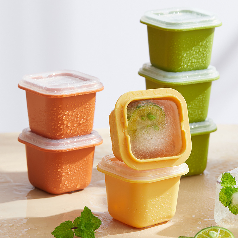 Kitchen Household Ice Block Mold Ice Grid Single Square Ice Box Quick ...