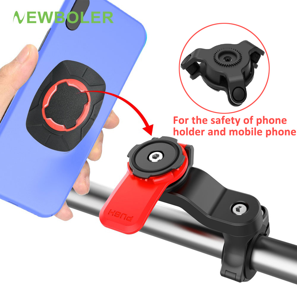 Motorcycle Electric Bicycle Phone Holder Quick Mount Bike Mobile