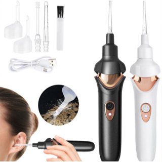 Earwax Remover Kit, Ear Cleaner Ear Vacuum Wax Remover, Painless Soft  Suction Electric Ear Cleaner with LED Light, Safe and Comfortable Silicone  Ear wax Remover Tool with Double Size Head 