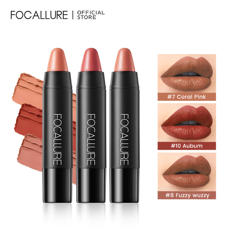 Focallure 19 Colors Lipstick Matte Lipsticker Waterproof Long Lasting Shopee Singapore 3700