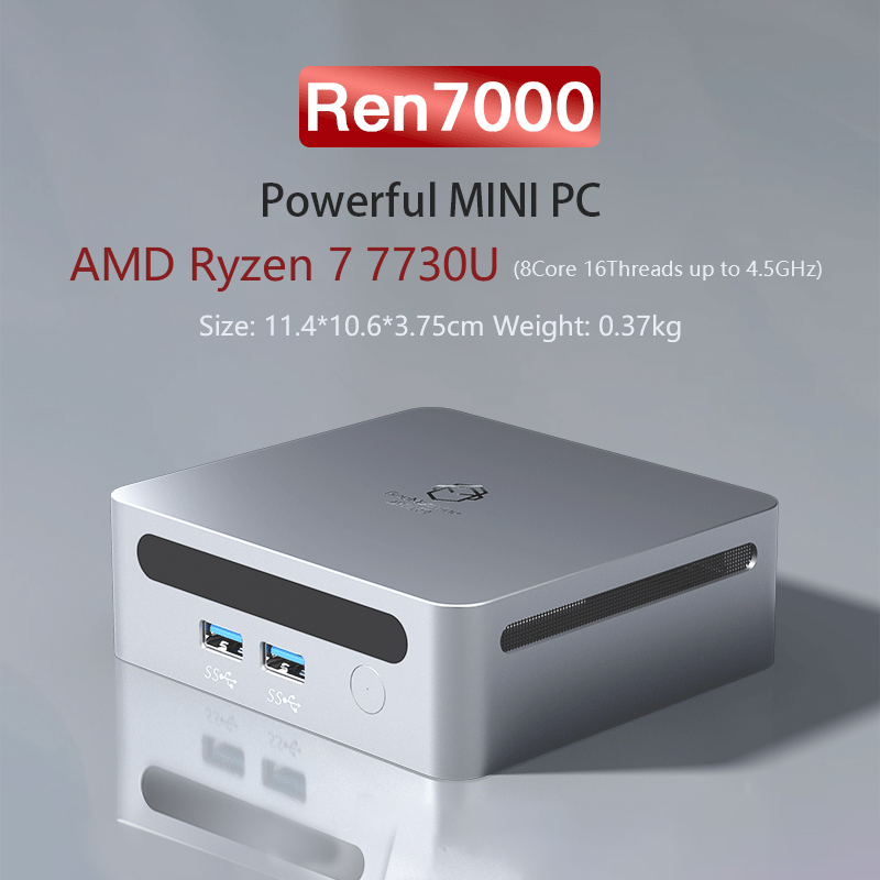 Genmachine Mini Pc Amd Ryzen U Windows Pro Xddr Xnvme Gaming Mini Computer Barebone