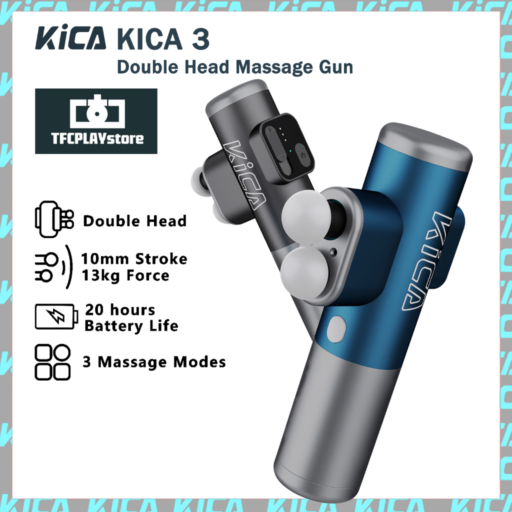 KICA Pro Double Head Massage Gun Smart Body Massager for Muscle