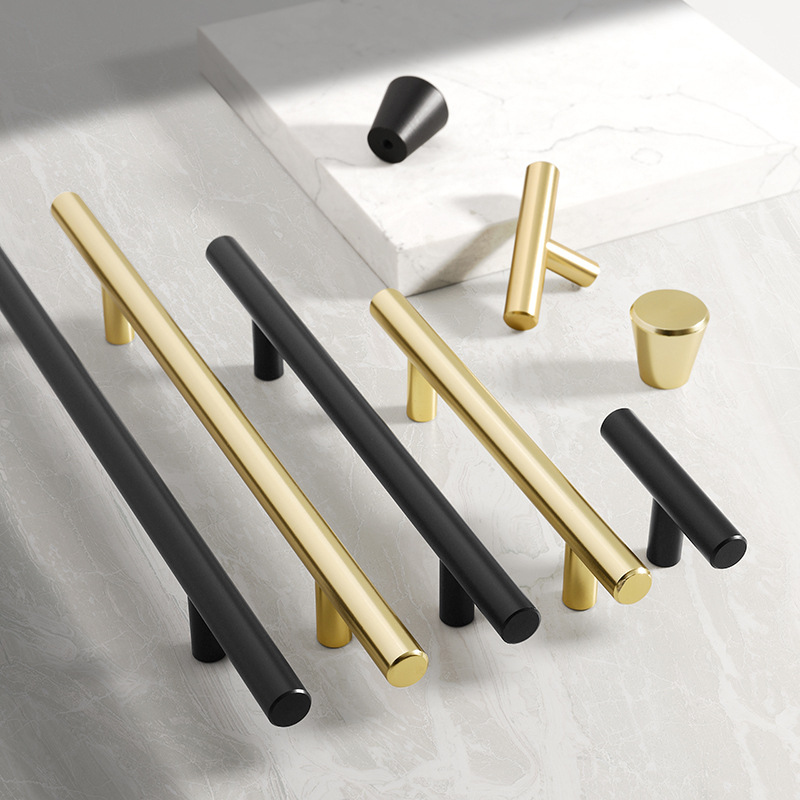 Gold Furniture Handle Aluminum Kitchen Handle Drawer Knobs