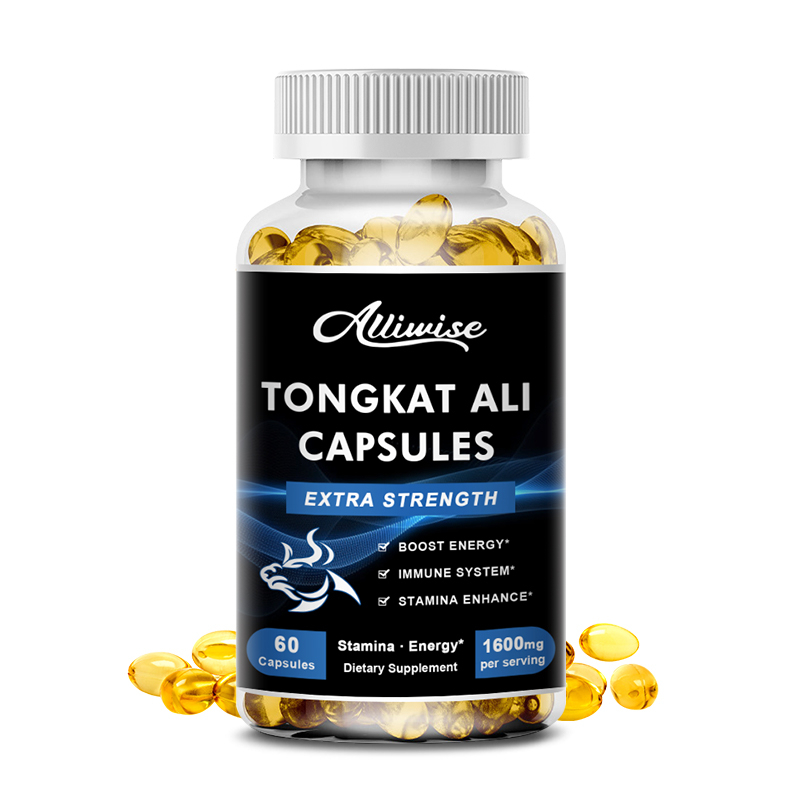 Alliwise Tongkat Ali Maca Capsules Kidney Enhance Male Performance Antifatigue Relief Gout