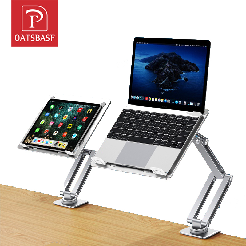 OATSBASF 360° Rotating Robotic Arm Metal Cantilever Upside Down Laptop ...