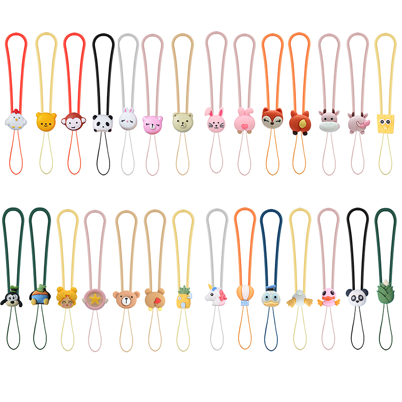 Silicone Phone Wrist Strap Mobile Phone Key Chain Anti-fall Rope ...