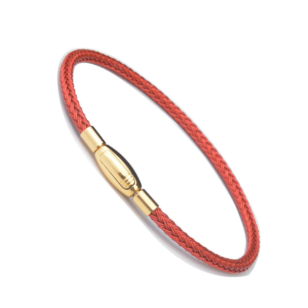 Can Wear Beads Steel Wire Rope Wear Bead Rope Round Snap Buckle 3d Hard