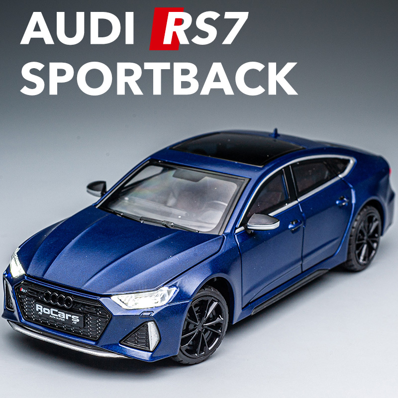 1:24 Audi RS7 Car Models Alloy Diecast Toy Vehicle Doors Openable Auto ...
