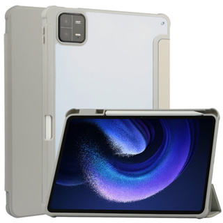 For Xiaomi Pad 6 Case 11 inch Acrylic PU Leather Fold Stand Cover