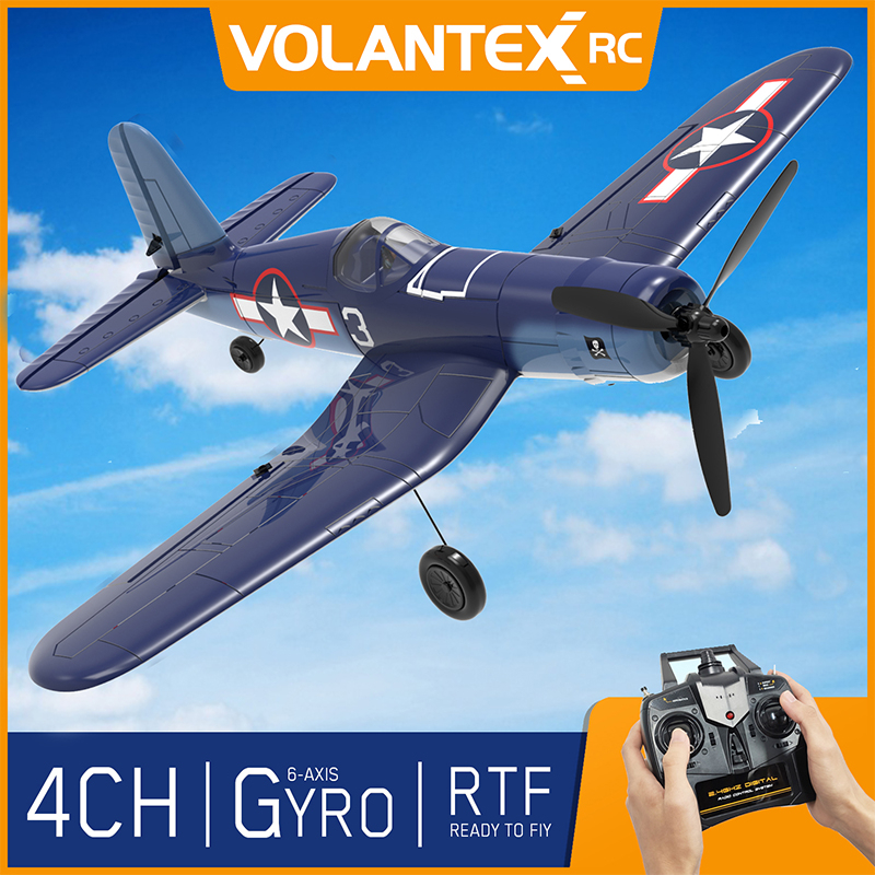 VOLANTEXRC BF 109 - 4CH RC Warbird RC Avion RTF avec Système de