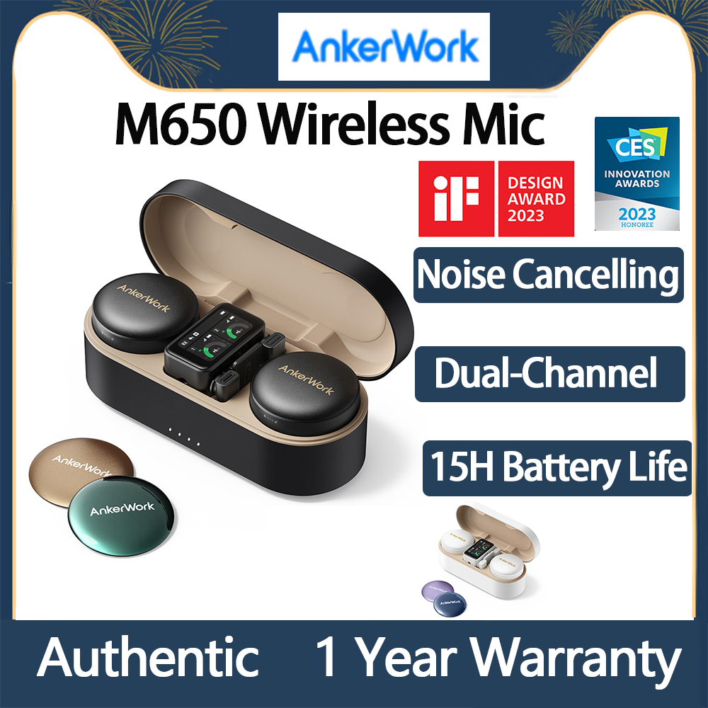 Original Anker AnkerWork M650 Wireless Microphone Bluetooth Type C