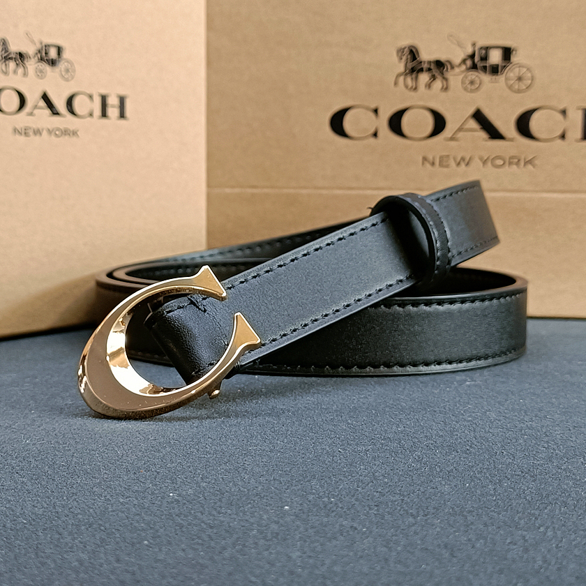 Coach Signature Buckle Belt, 25 Mm (M) : : Clothing