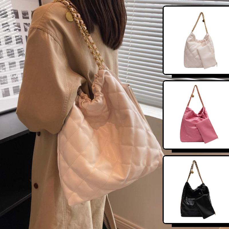 Korean Version Large-Capacity Bag Women Fashion One-Shoulder Bucket Tote Shoulder Back Side Backpack