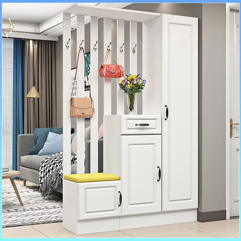 Entrance shoe integrated locker living room modern