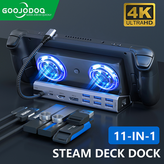 For Rog Ally Dock, 4-in-1 Hub Docking Station For Steam Deck & Rog Alloy  With 3 Usb-a 3.0 And Pd/60w Charging Usb-c Port