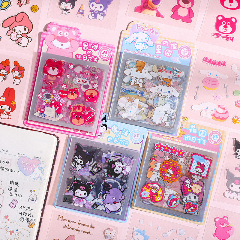 24 Sanrio Family Stickers, Journal Stickers, Kawaii Stickers