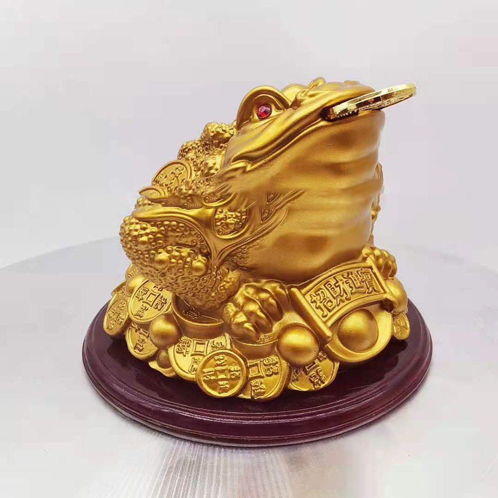 Small Money Lucky Fortune Frog Toad Chinese Wealth Coin Coin Frog Home ...