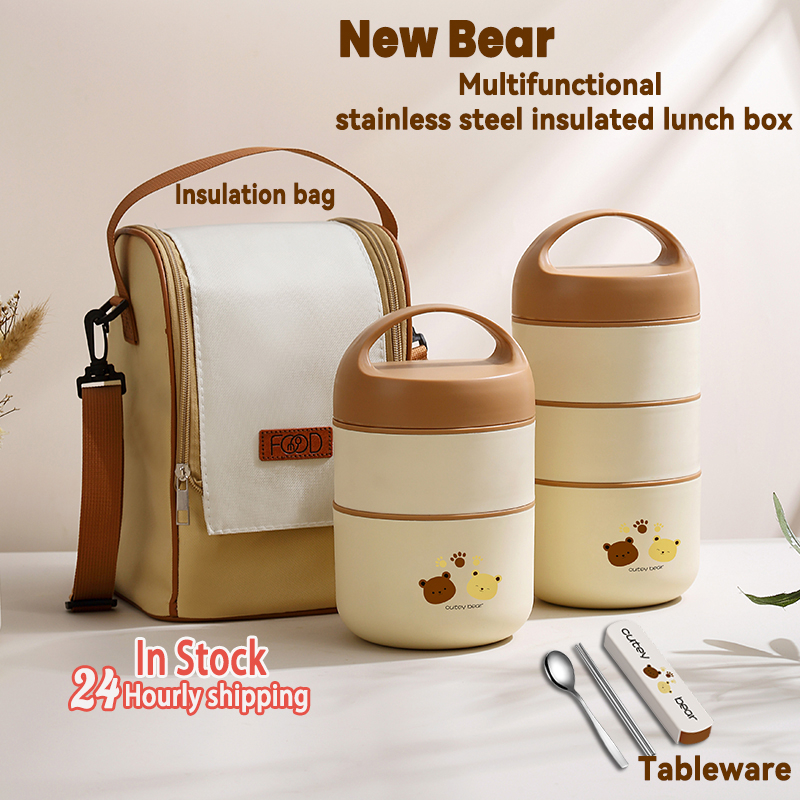 Thermal Lunch Box 304 Stainless Steel Food Flasks for Hot Food Lunch