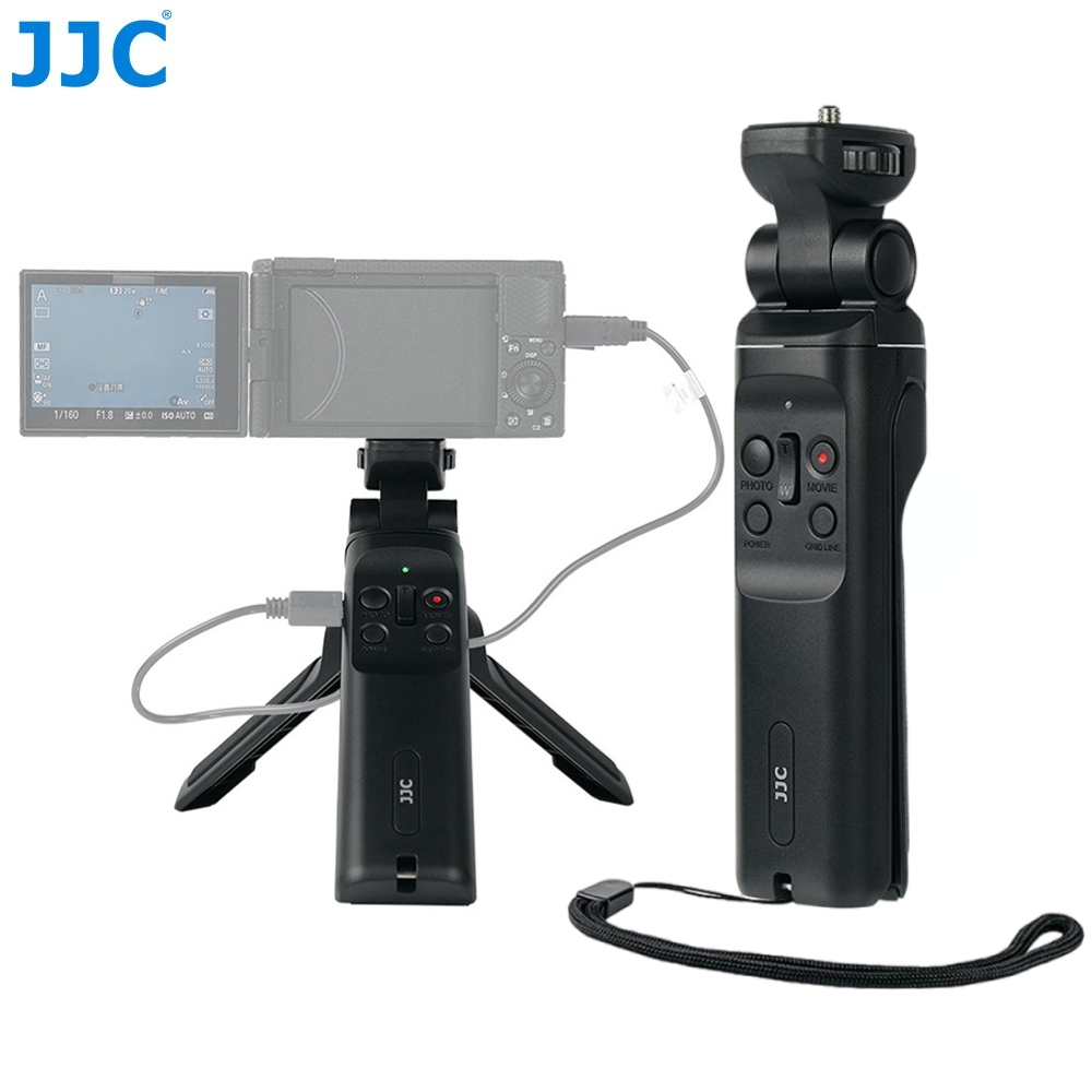 JJC TP-S2 Remote Control Mini Tripod Grip Replace GP-VPT1 for