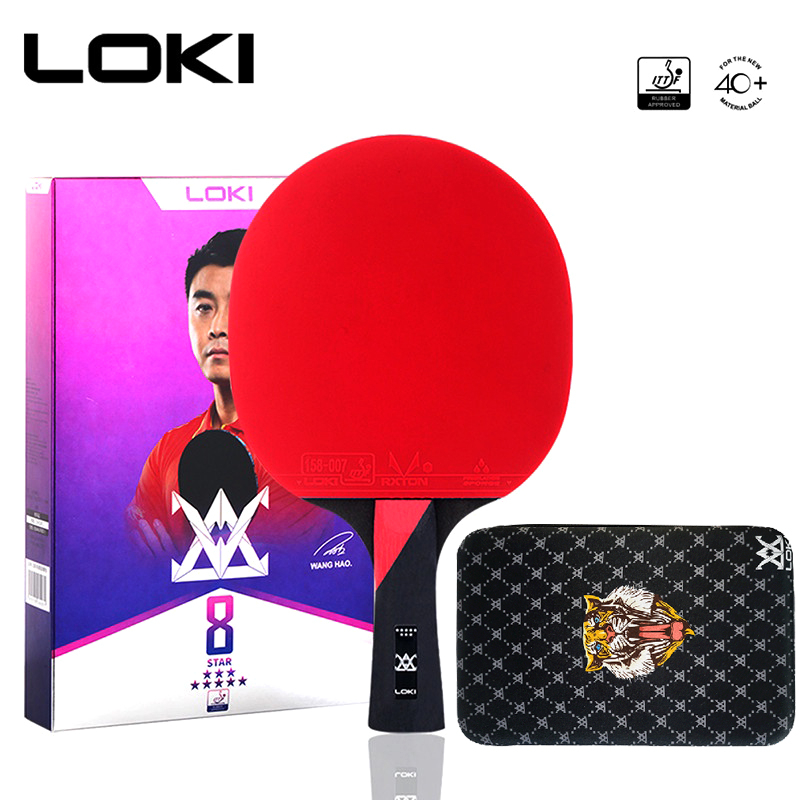 LOKI 8 Star ittf Professional Table Tennis Racket 7 Plywood Blade with ...