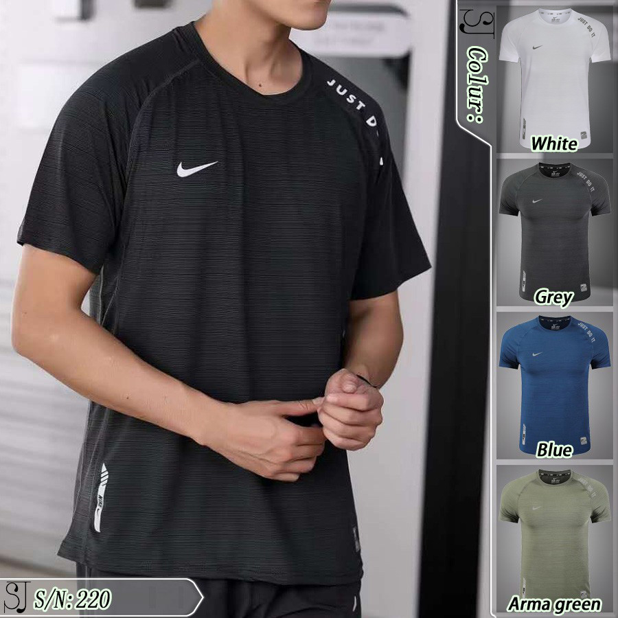 B20 Casual Sports TShirt new fashion polyester checkered icy cool