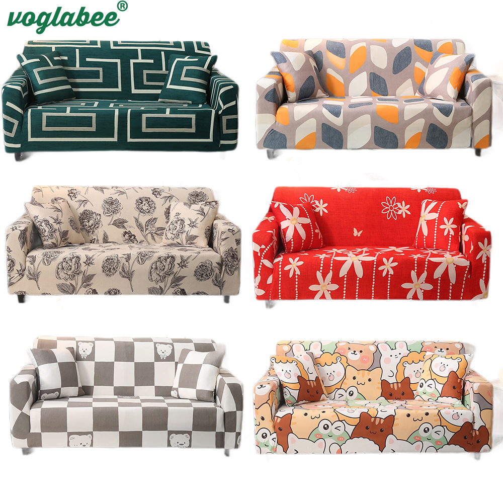 Geometric Sofa Cover Anti-dirty Protector Elastic For Couch All-inclusive Living Room Slipcovers
