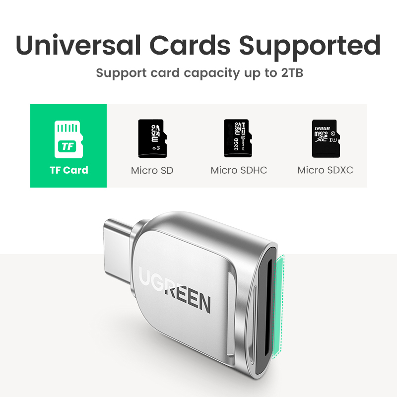 UGREEN TF Card Reader USB C Micro SD Card Reader USB 3.0 Type C OTG ...